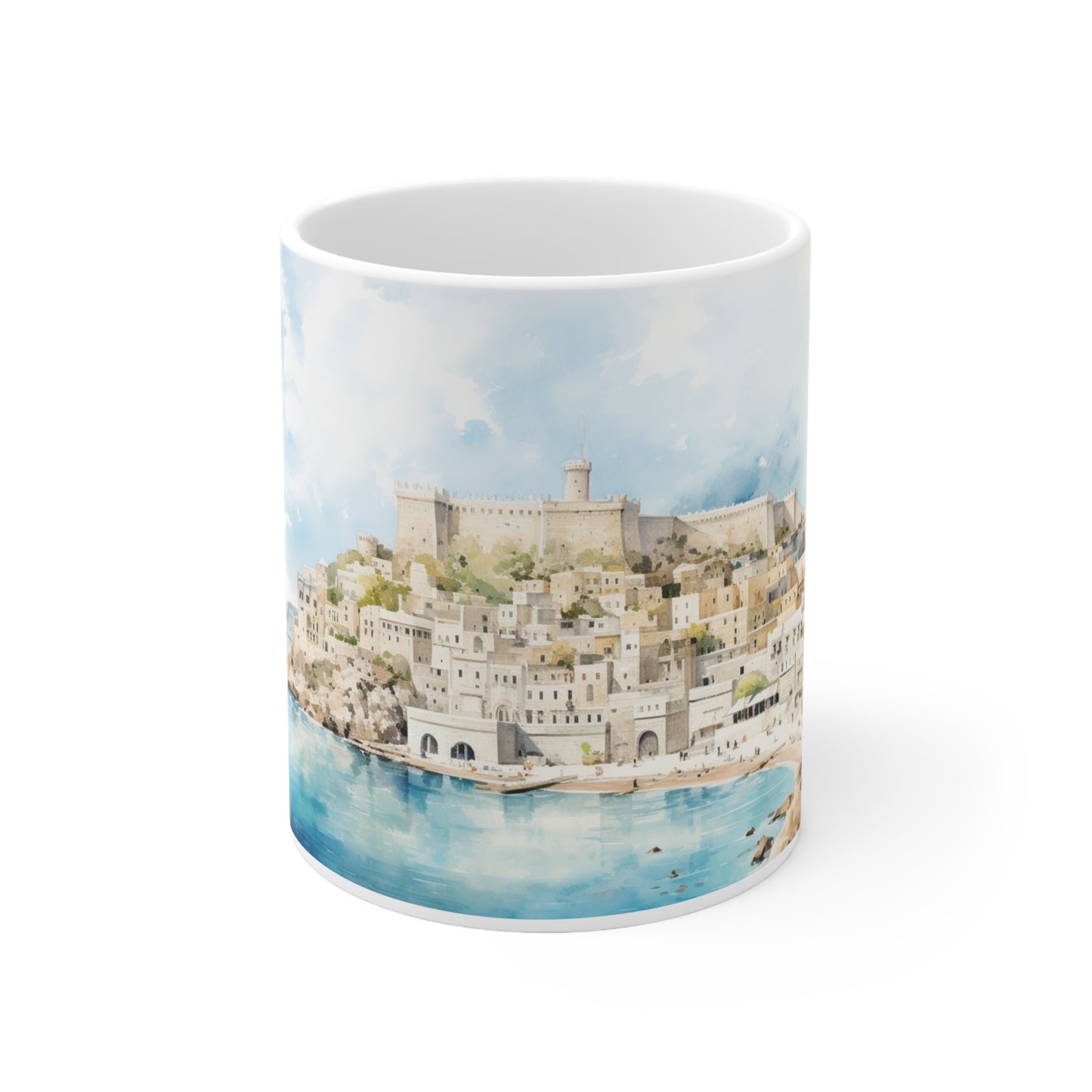 Rhodes Greece Ceramic Mug 11oz