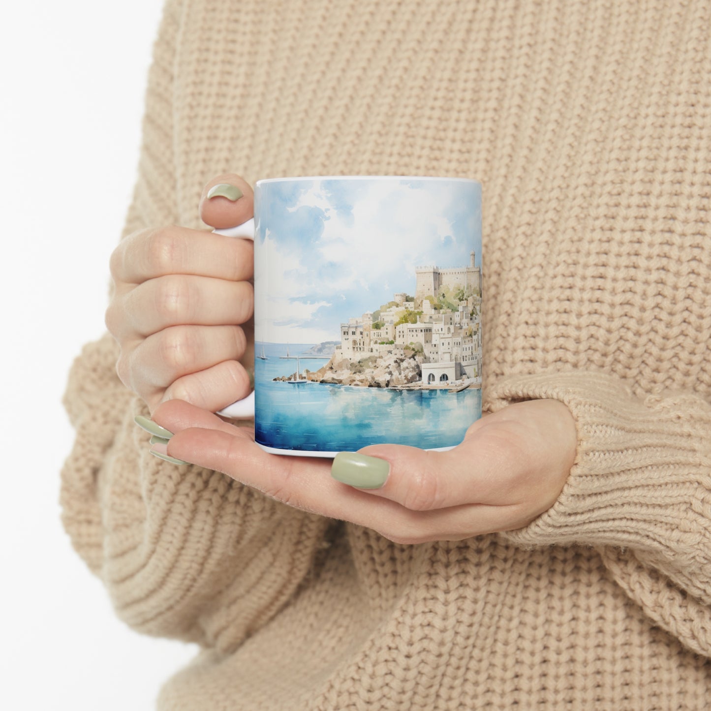 Rhodes Greece Ceramic Mug 11oz