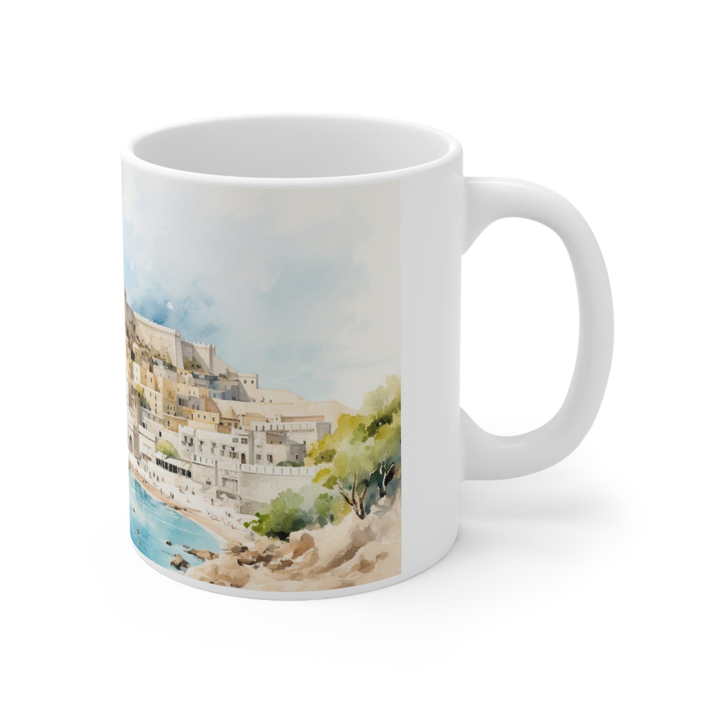 Rhodes Greece Ceramic Mug 11oz