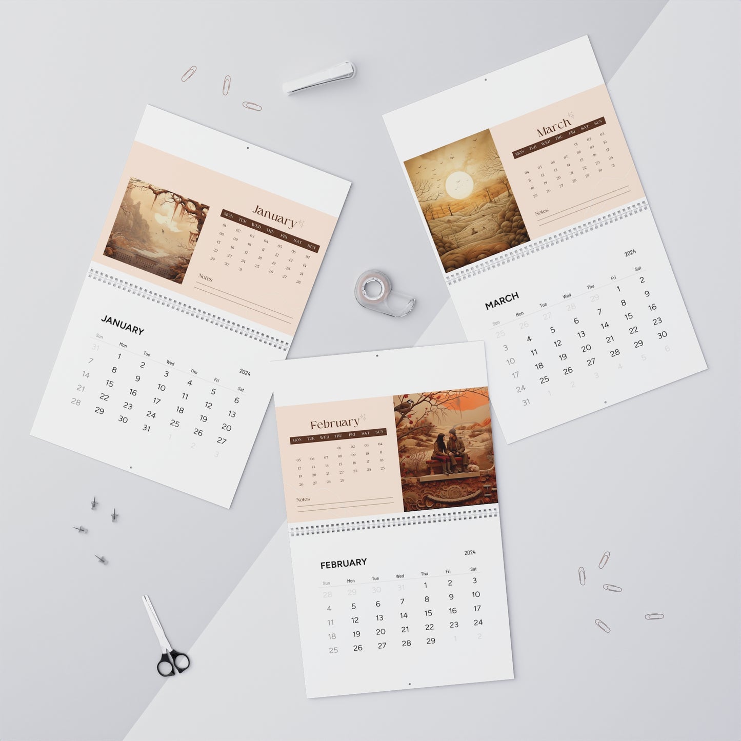 Digital or Printable Calendar 2024