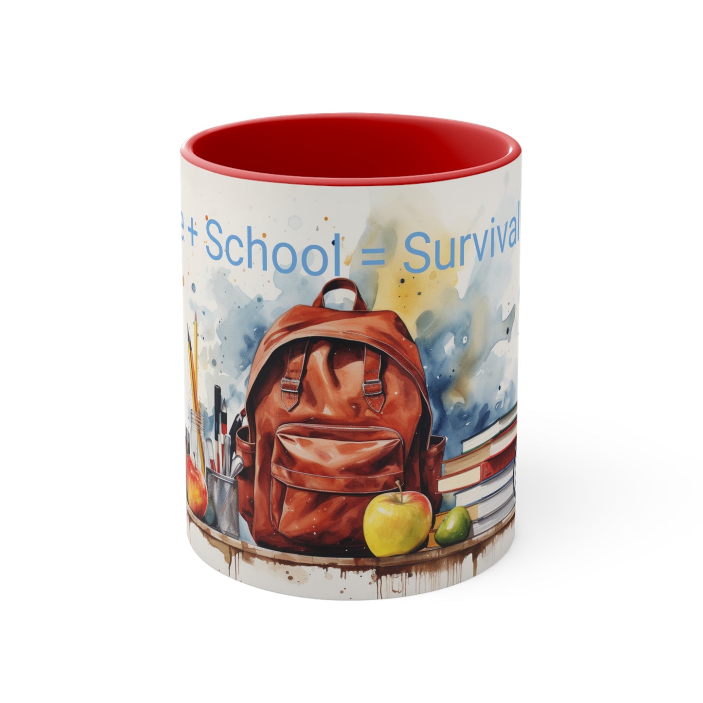 Coffee + School = Survival mode Mug