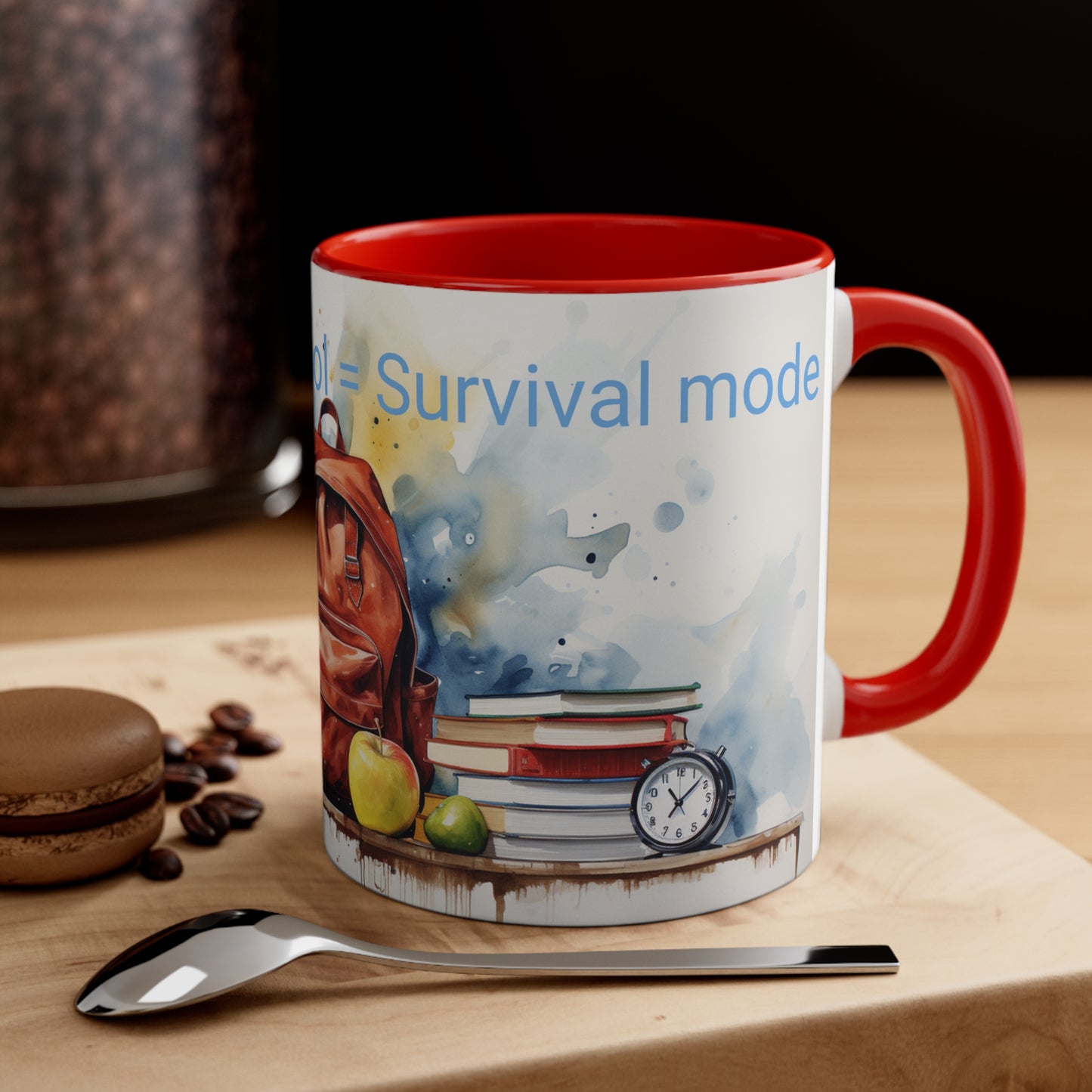 Coffee + School = Survival mode Mug